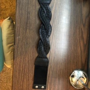 Black Braided Accent Belt
